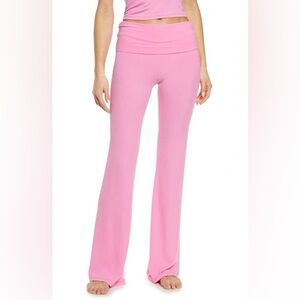 SKIMS SOFT LOUNGE FOLDOVER PANT BUBBLEGUM